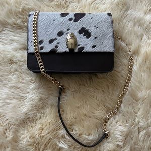 Cavalli C.i-b Cow Hide Leather Shoulder Bag